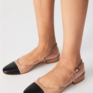 Steve Madden Leather Belinda Slingback Flats - Size 7